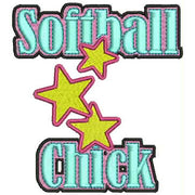 Machine Embroidery Designs - Softball(1) - Threadart.com