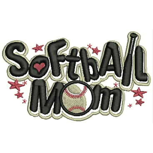 Machine Embroidery Designs - Softball(1) - Threadart.com