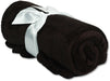3 Pack of Plush Fleece Blanket - Black - Threadart.com