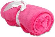 Plush Fleece Blanket - Hot Pink - Threadart.com