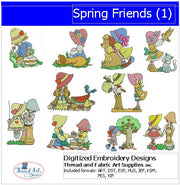 Machine Embroidery Designs - Spring Friends(1) - Threadart.com