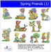Machine Embroidery Designs - Spring Friends(1) - Threadart.com