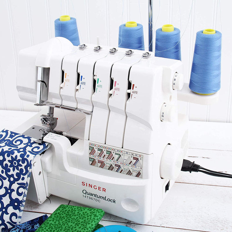 Four Cone Set of Polyester Serger Thread - Mint Green 370 - 2750 Yards Each - Threadart.com