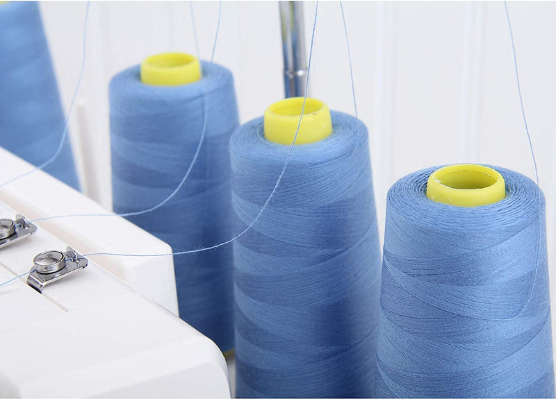 Four Cone Set of Polyester Serger Thread - Lt Tan 306 - 2750 Yards Each - Threadart.com