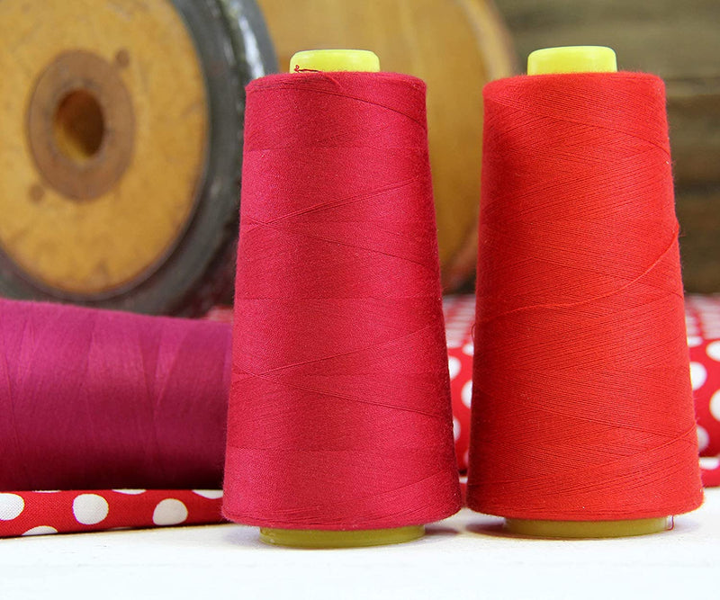 Four Cone Set of Polyester Serger Thread - Off Black 099 - 2750 Yards Each - Threadart.com