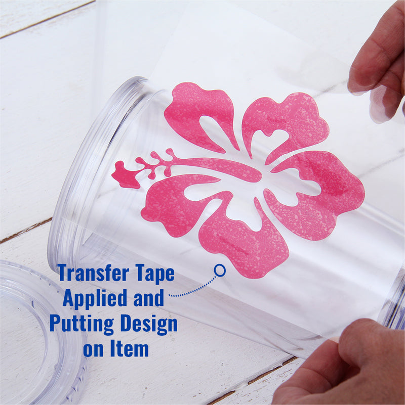 Clear Strong Grip Transfer Tape Roll for Self Adhesive Vinyl - 12" x 100 Yard Roll - Threadart.com