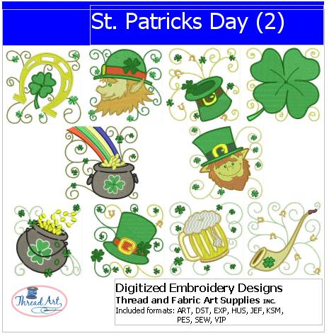 Machine Embroidery Designs - St Patricks Day(2) - Threadart.com