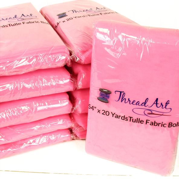 Premium Soft Tulle Fabric - 20 Yards by 54" Wide - Wine - Threadart.com