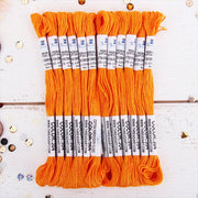 Tangerine Premium Cotton Embroidery Floss - Box of 12 - Six Strand Thread - No. 304 - Threadart.com