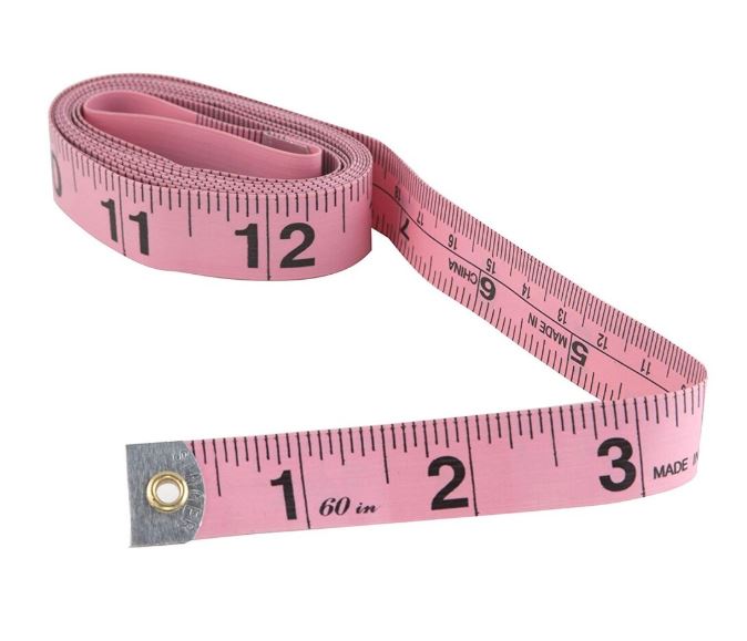 Soft Flexible Pink Tape Measure —