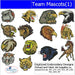 Machine Embroidery Designs - Team Mascots(1) - Threadart.com