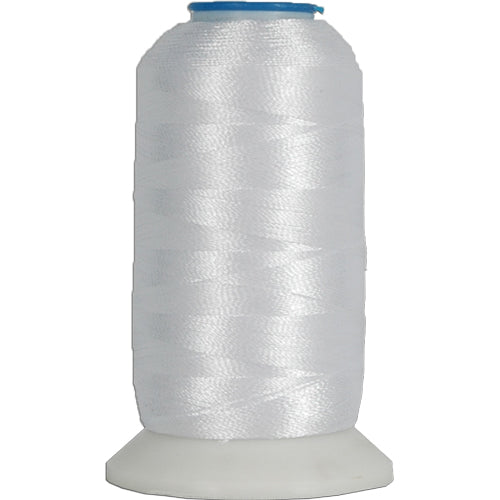 White Embroidery Thread No. 101 - 1000 Meters Machine Embroidery Polyester Thread - Threadart.com