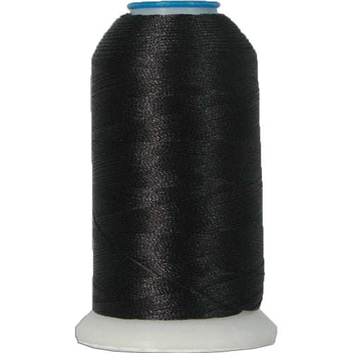 Black Embroidery Thread No. 102 - 1000 Meters Machine Embroidery Polyester Thread - Threadart.com