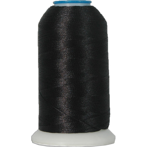 Embroidery Thread-Huge Bobbin Black Thread for Sewing/White Thread for  Sewing 5000M Each Spool for Quilting,Serger,Sewing and Embroidery (2 Black)