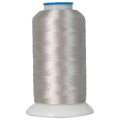 Polyester Embroidery Thread No. 414 - Silver Grey - 1000M - Threadart.com