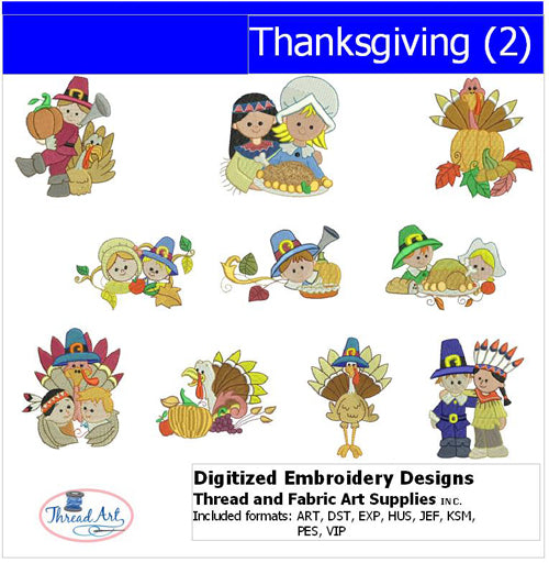 Machine Embroidery Designs - Thanksgiving(2) - Threadart.com