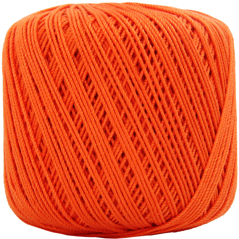 Cotton Crochet Thread - Size 3 - Orange - 140 yds - Threadart.com
