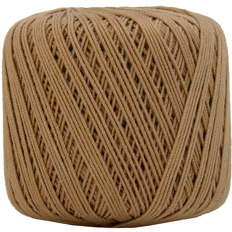 Cotton Crochet Thread - Size 3 - Lt. Brown - 140 yds - Threadart.com