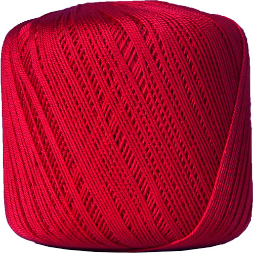 Cotton Crochet Thread - Size 10 - Red - 175 Yds - Threadart.com