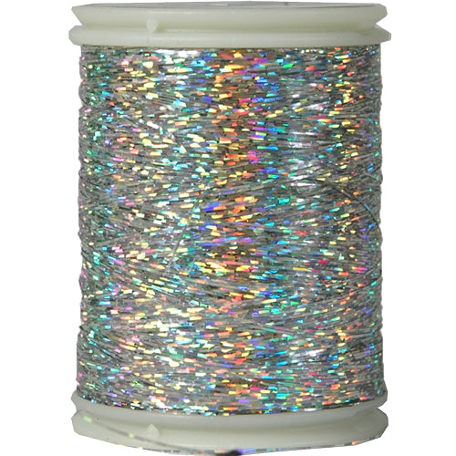 Sparkle Holographic Thread - 300 Meters - Silver - Threadart.com