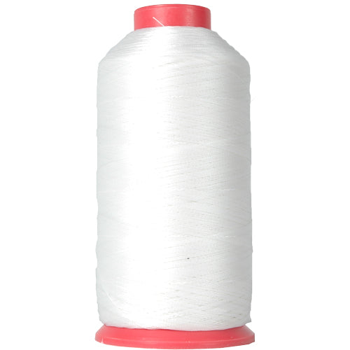 Bonded Nylon Thread - 1500 Meters - #69 - Color White - Threadart.com