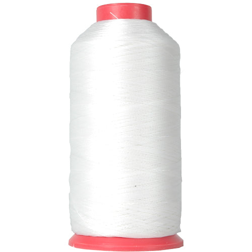 Bonded Nylon Thread - 25 Color Options - #69 - Color White Heavy Duty —