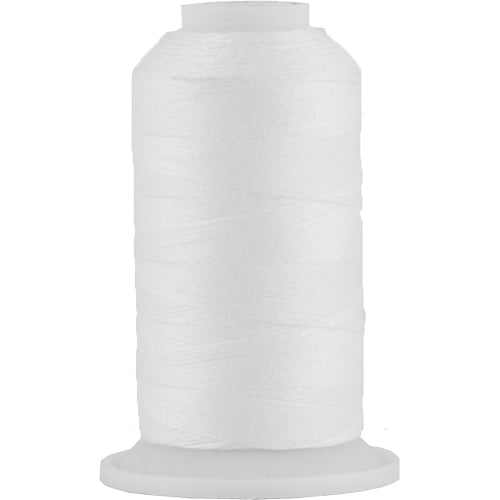 White Sewing Thread No. 101- 600 Meter Cones - All-Purpose Polyester - Threadart.com