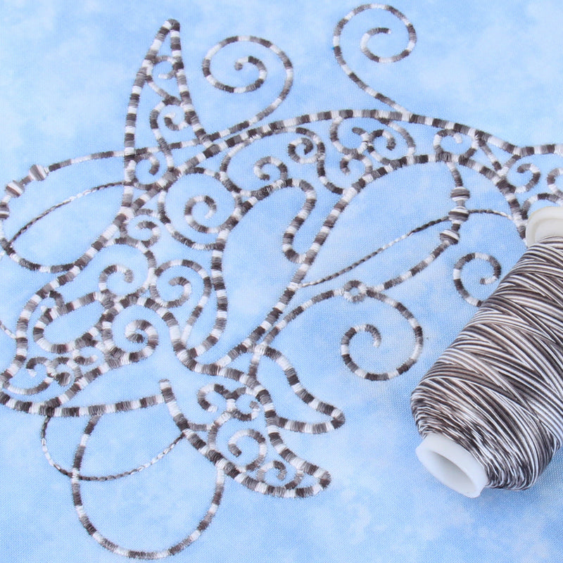 Multicolor Variegated Cotton Thread 600M - Stormy - Threadart.com