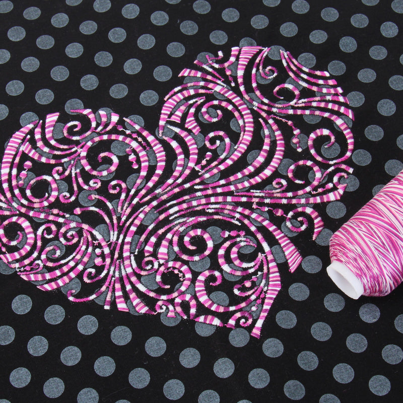 Multicolor Variegated Cotton Thread 600M - Wine Vineyards - Threadart.com