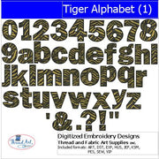 Machine Embroidery Designs - Tiger Alphabet(1) - Threadart.com