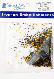 Hot Fix Rhinestones - SS6 - Topaz - 1440 stones - Threadart.com