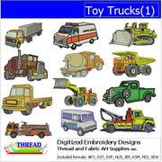 Machine Embroidery Designs - Toy Trucks(1) - Threadart.com