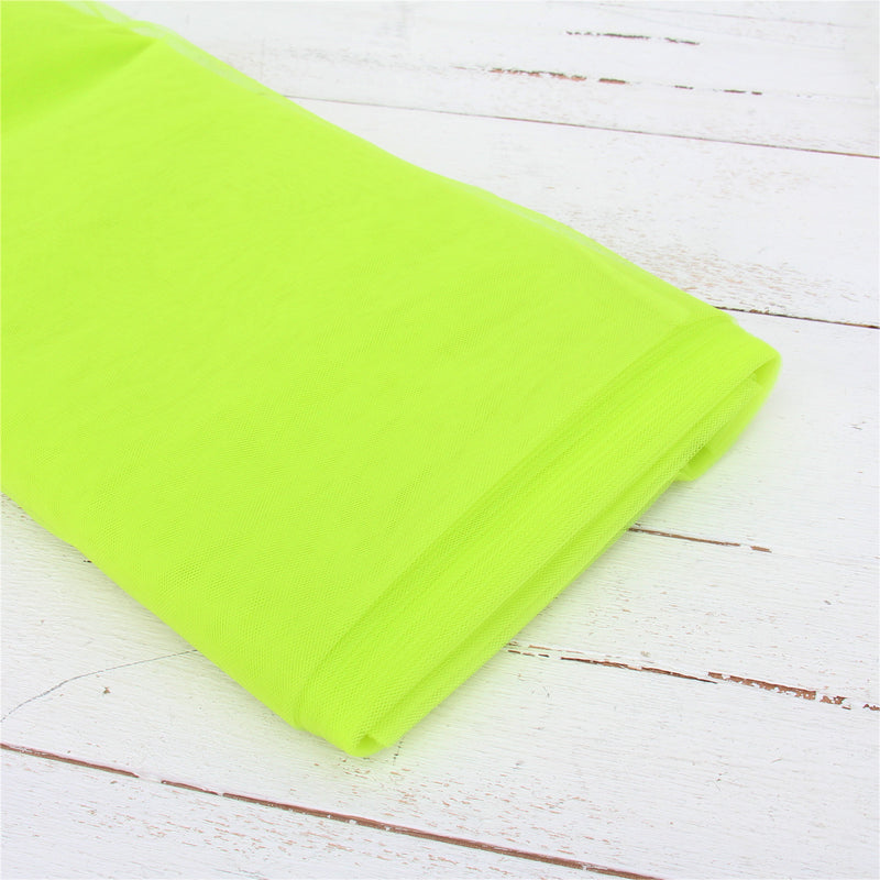 Premium Soft Tulle Fabric - 20 Yards by 54" Wide - Apple Green - Threadart.com