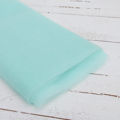 Premium Soft Tulle Fabric - 20 Yards by 54" Wide - Aqua - Threadart.com
