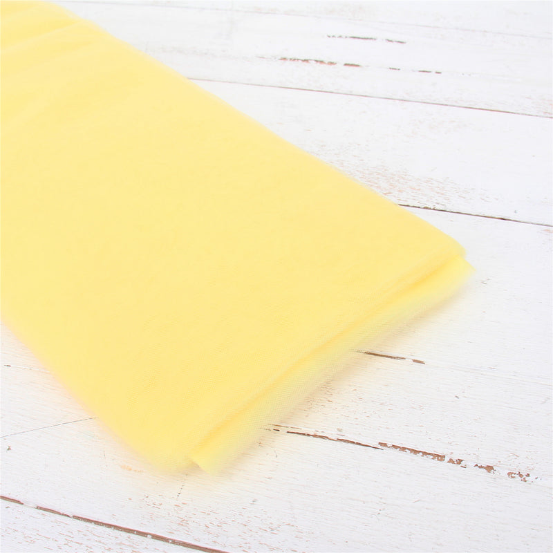 Premium Soft Tulle Fabric - 20 Yards by 54" Wide - Baby Maize - Threadart.com