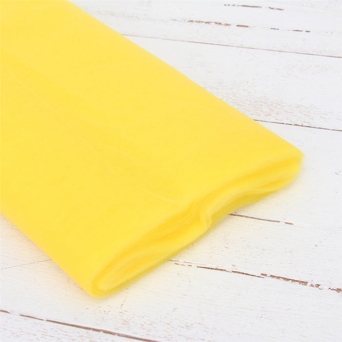 Premium Soft Tulle Fabric - 20 Yards by 54" Wide - Canary - Threadart.com