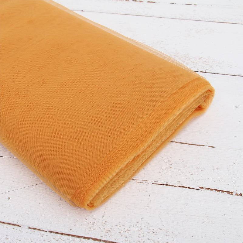 Premium Soft Tulle Fabric - 20 Yards by 54" Wide - Gold - Threadart.com