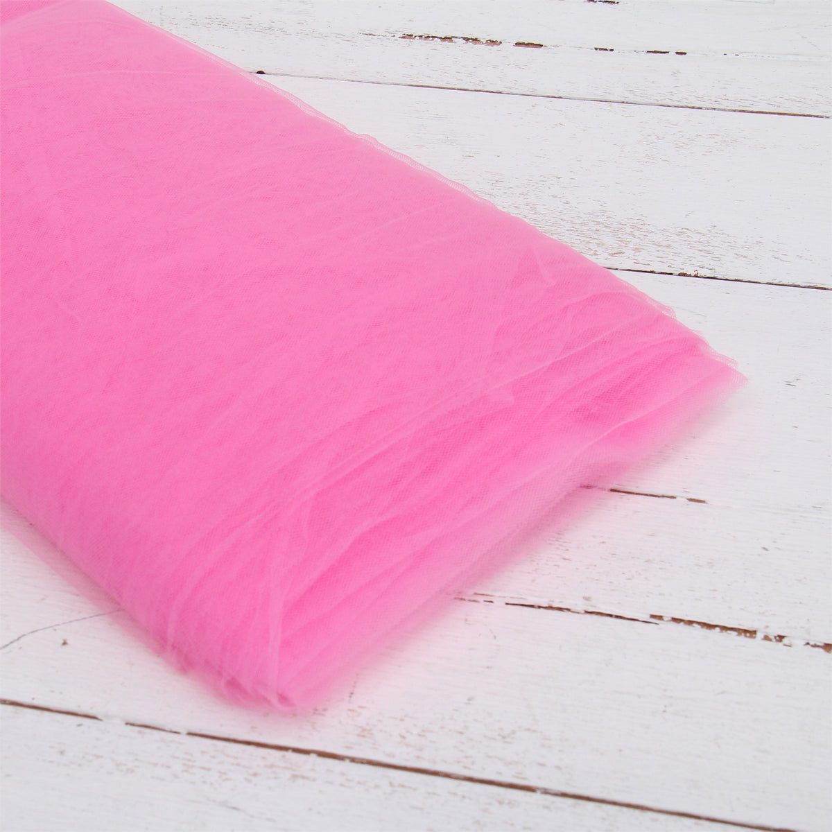 Threadart Premium Soft Tulle Fabric - 20 Yards by 54 Wide - Hot Pink