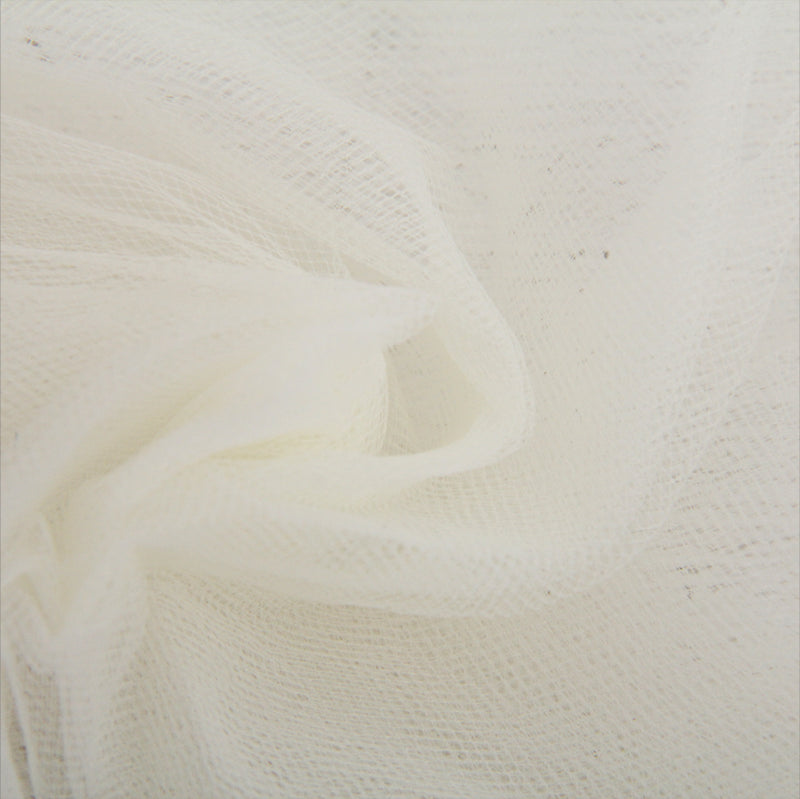 Premium Soft Tulle Fabric Mega Roll - 100 Yards by 6" Wide - Ivory - Threadart.com