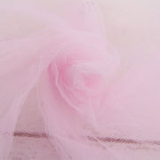 Premium Soft Tulle Fabric Mega Roll - 100 Yards by 6" Wide - Light Pink - Threadart.com