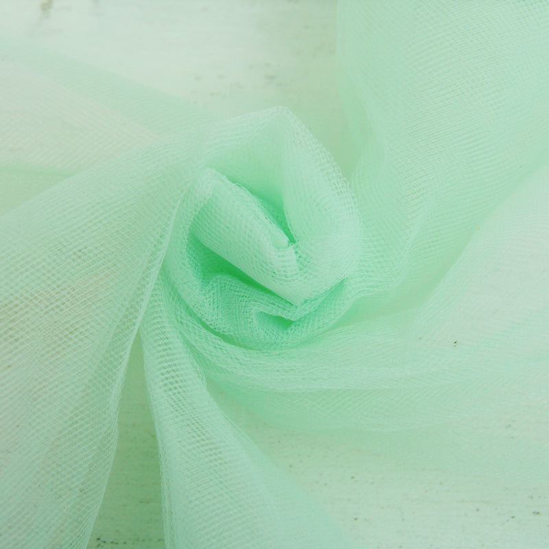 Premium Soft Tulle Fabric Mega Roll - 100 Yards by 6" Wide - Mint - Threadart.com