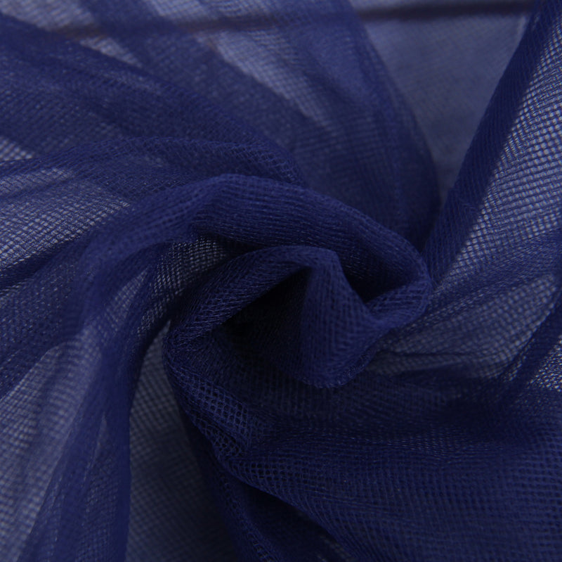 Premium Soft Tulle Fabric Mega Roll - 100 Yards by 6" Wide - Navy - Threadart.com