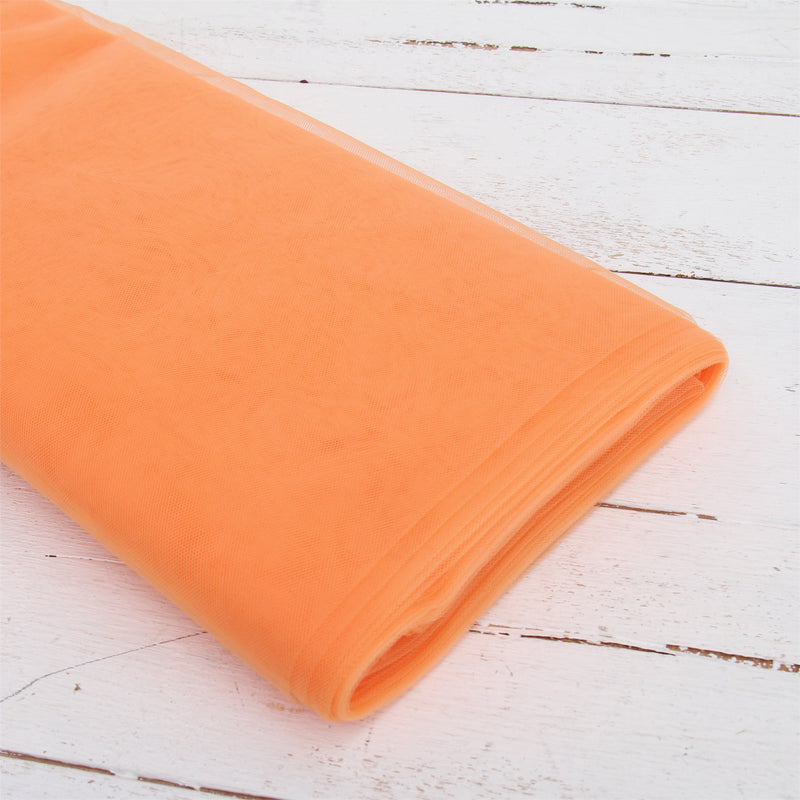 Premium Soft Tulle Fabric - 20 Yards by 54" Wide - Peach - Threadart.com