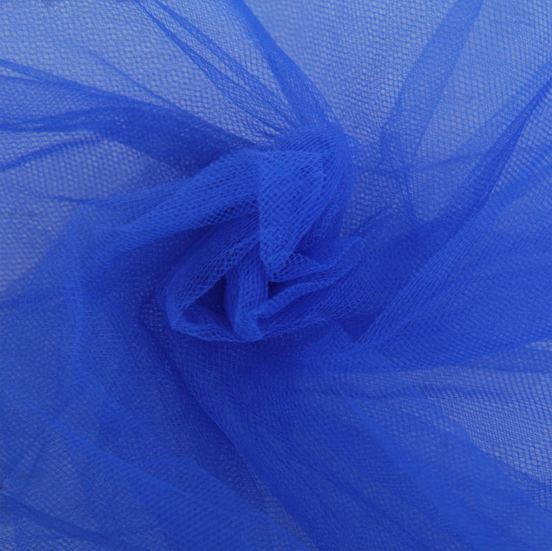 Premium Soft Tulle Fabric Mega Roll - 100 Yards by 6" Wide - Royal Blue - Threadart.com