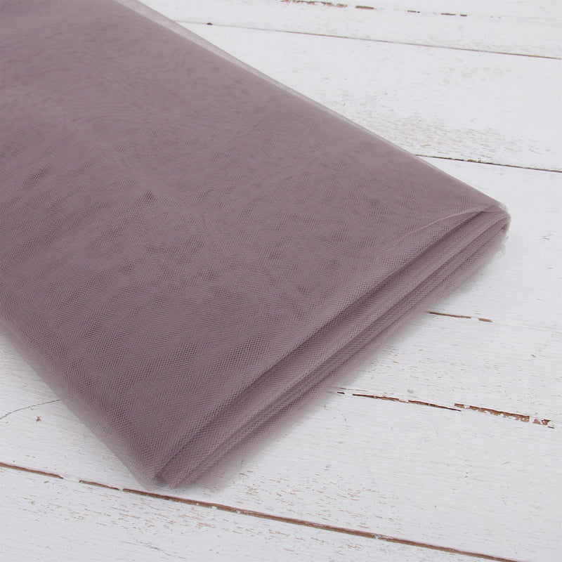 Premium Soft Tulle Fabric - 20 Yards by 54" Wide - Silver - Threadart.com