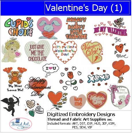 Machine Embroidery Designs - Valentine's Day(1) - Threadart.com