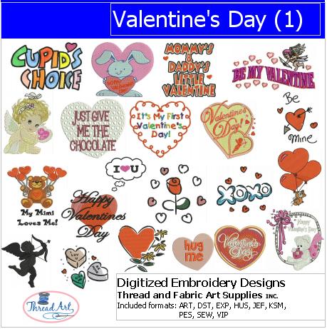 Machine Embroidery Designs - Valentine's Day(1) - Threadart.com