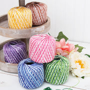 Multicolor Cotton Crochet Thread - Size 10 - Variegated Denim Blues - 175 Yds - Threadart.com