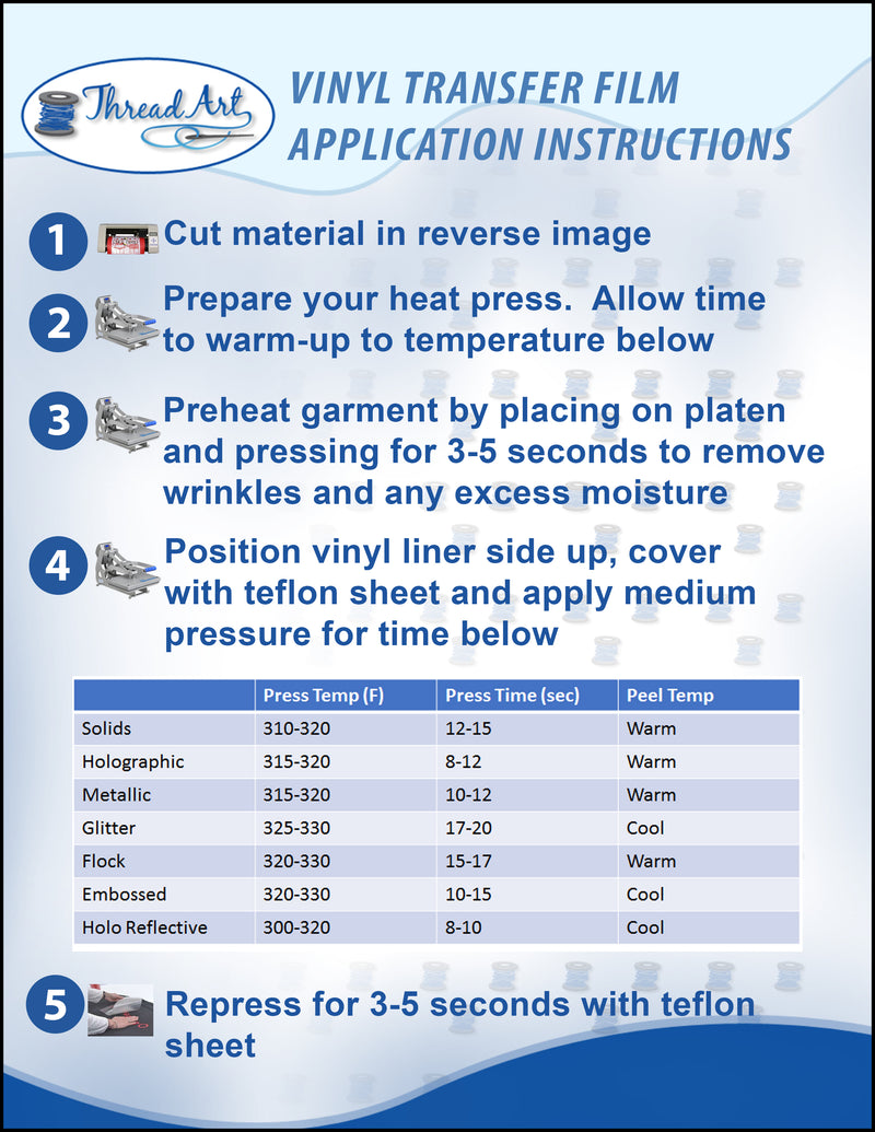 Blue Glitter  Iron On Vinyl - Pack of Heat Transfer Sheets - Threadart.com