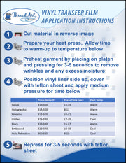 30 Color Variety of Iron On Vinyl - Heat Transfer Pack - Threadart.com